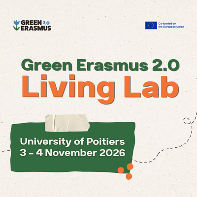 Cover image announcing the Green Erasmus Living Lab in Poitiers