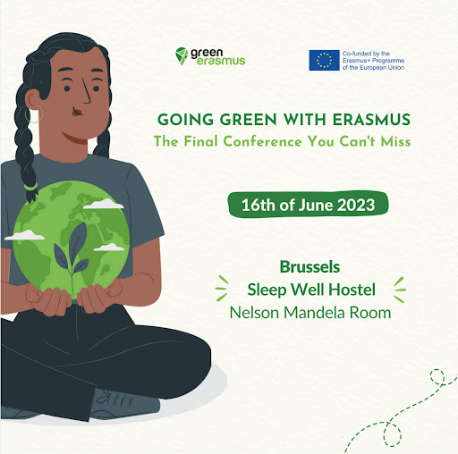 Final conference cover: illustration of someone with earth in hands